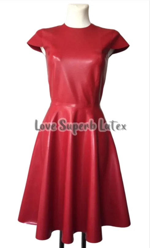 Natural Latex Long Dress Sexy Women's Short Sleeved Latex Night Dress Halloween Party
Natural Latex Long Dress Sexy Women's Short Sleeved Latex Night Dress Halloween Party