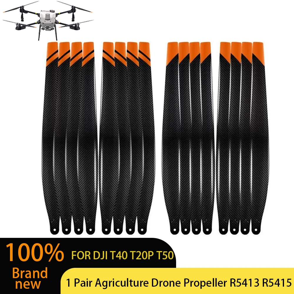 1 Pair for DJI Agras T40 T20P Propeller R5413 R5415 Carbon Fiber Blade CW CCW Corrosion Resistant Agriculture Drone Replacement
1 Pair for DJI Agras T40 T20P Propeller R5413 R5415 Carbon Fiber Blade CW CCW Corrosion Resistant Agriculture Drone Replacement