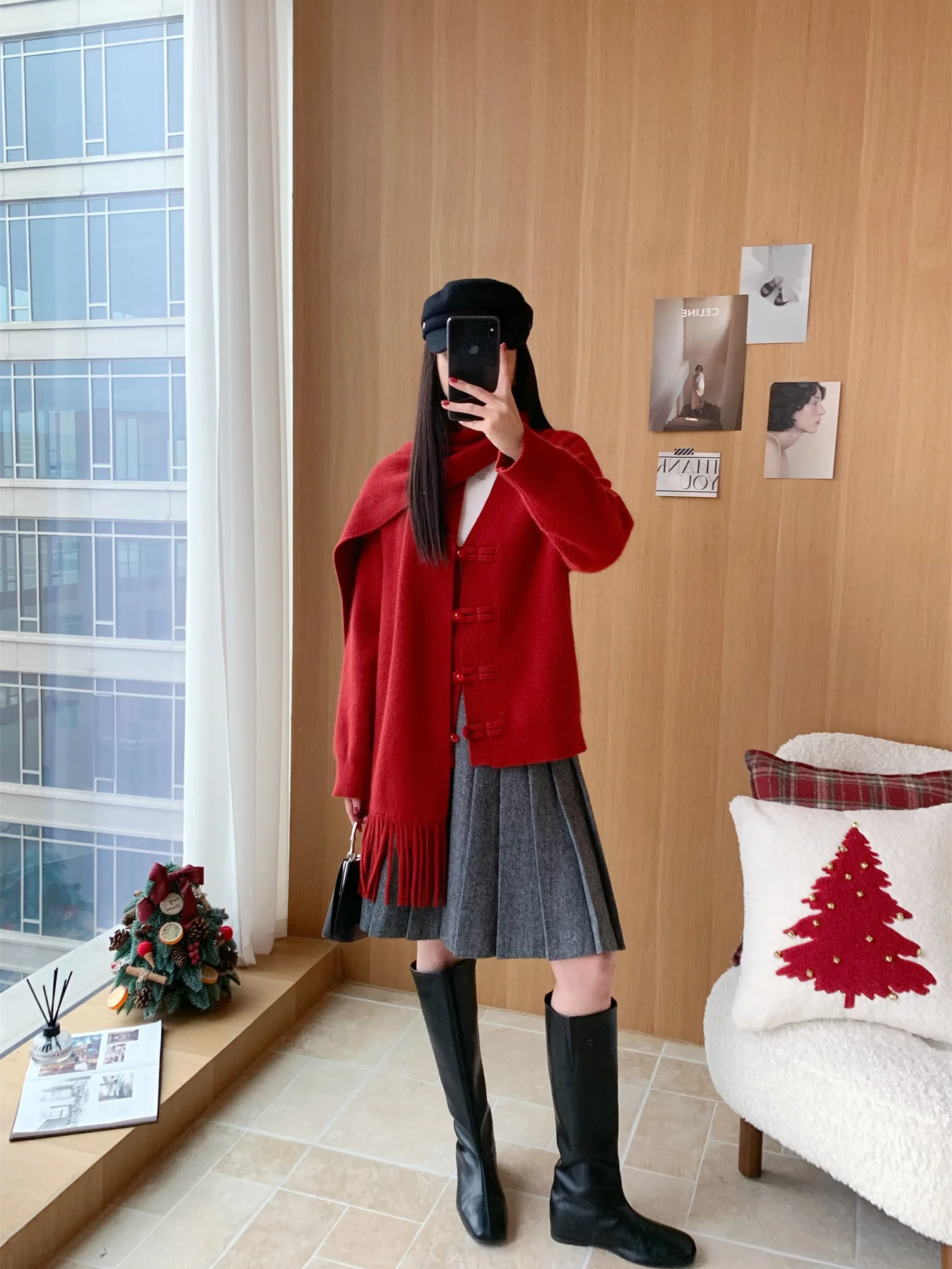 Ele Eastern Beau Knitted Cardigan V-Ne Long Sve Nylon Tassel Trim Turn-Down Collar National Sle Button-Up Women'...
Ele Eastern Beau Knitted Cardigan V-Ne Long Sve Nylon Tassel Trim Turn-Down Collar National Sle Button-Up Women'...