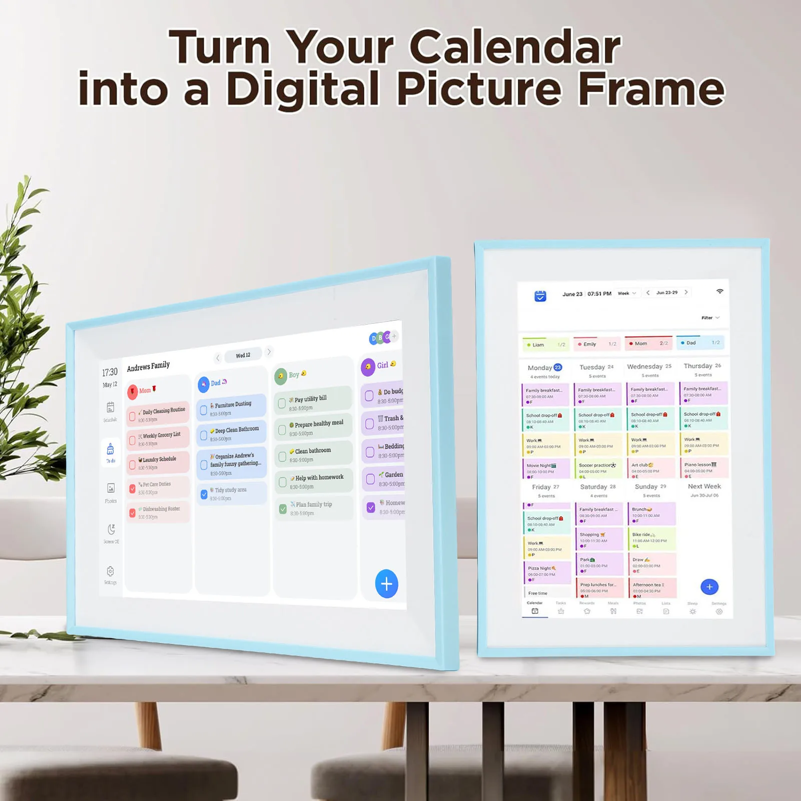 10.1 Inch Smart Digital Calendar Touchscreen WiFi Interactive Chore Chart Family Planner Electronic Photo Frame for Home
10.1 Inch Smart Digital Calendar Touchscreen WiFi Interactive Chore Chart Family Planner Electronic Photo Frame for Home