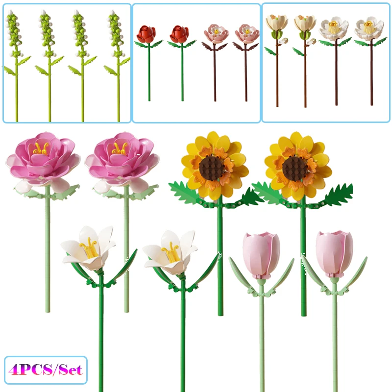 Simulation Flowers Micro Building Blocks Assembly Rose/Sunflower/Tulip/Orchid Eternal Bouquet Home Decor Bricks Toys Girl Gifts
Simulation Flowers Micro Building Blocks Assembly Rose/Sunflower/Tulip/Orchid Eternal Bouquet Home Decor Bricks Toys Girl Gifts