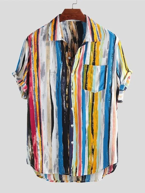 Casual Summer Hawaii Shirt Men's Standard Fit Short Sleeve Top Blouse Daily Wear Couples Friendly Drawstring Cleanfit Style
Casual Summer Hawaii Shirt Men's Standard Fit Short Sleeve Top Blouse Daily Wear Couples Friendly Drawstring Cleanfit Style