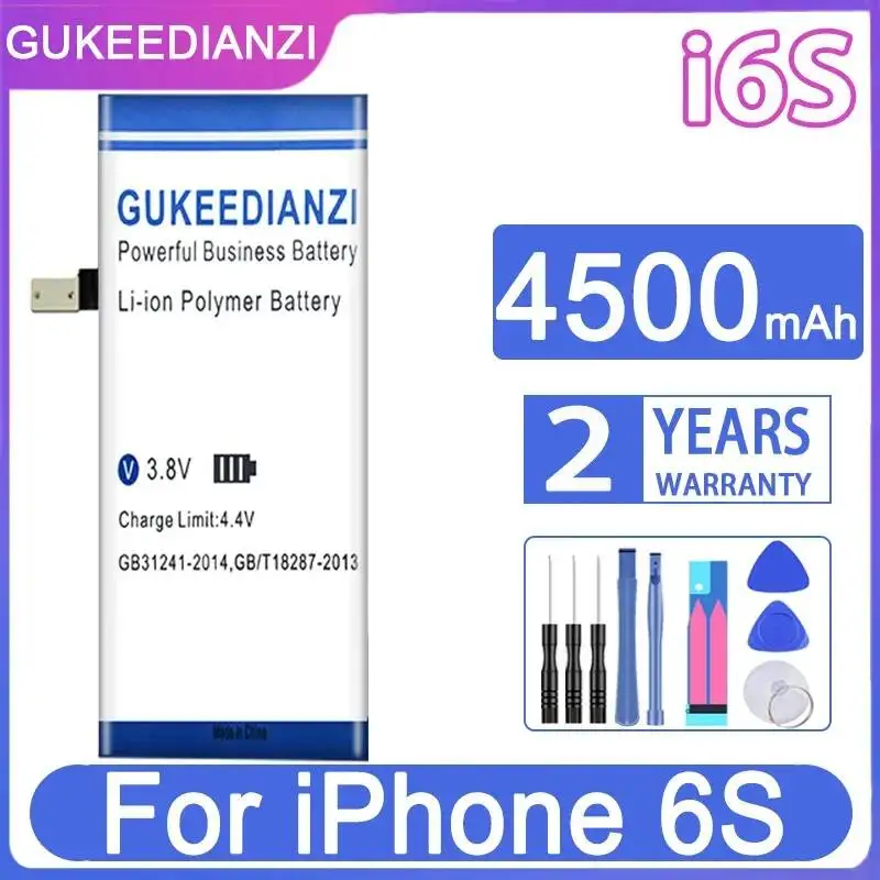 4500mAh Mobile Phone Battery For Apple iPhone 6S A1633 A1688 A1700 616-00033 616-00036 Good Low-Temperature Performance
4500mAh Mobile Phone Battery For Apple iPhone 6S A1633 A1688 A1700 616-00033 616-00036 Good Low-Temperature Performance