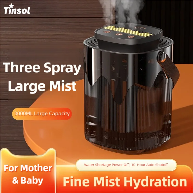 TINSOL 3L Smart Air Humidifier Home Bedroom Nebuliser Aromatherapy Diffuser Three-Speed Mist Sprayer USB Silent Humidifier
TINSOL 3L Smart Air Humidifier Home Bedroom Nebuliser Aromatherapy Diffuser Three-Speed Mist Sprayer USB Silent Humidifier