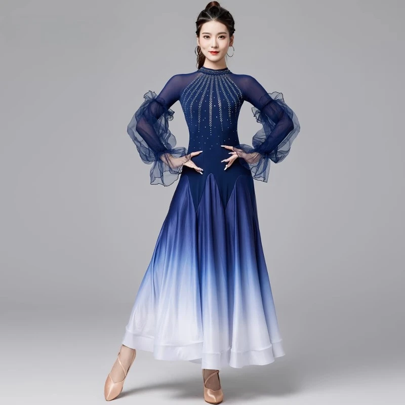 Ballroom Dance Competition Dress Standard Dresses Modern Dance Costume Waltz National Stage Performance Practice Clothes
Ballroom Dance Competition Dress Standard Dresses Modern Dance Costume Waltz National Stage Performance Practice Clothes