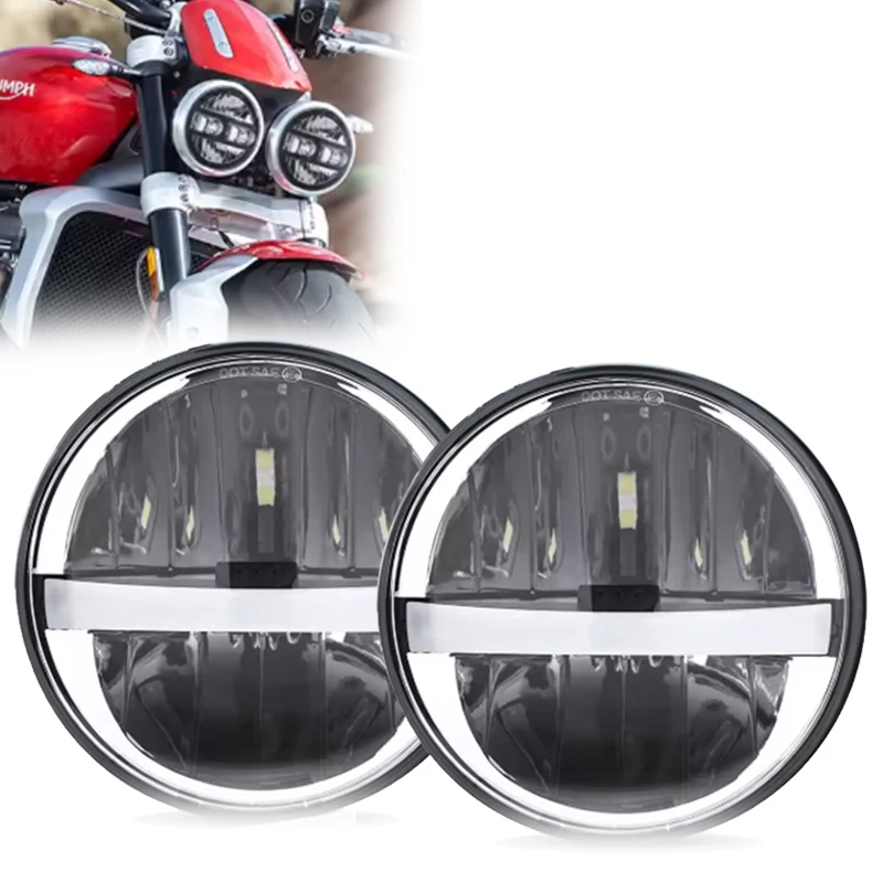 2pcs 5.75 Inch LED Headlight For Triumph Rocket iii 3 & Speed Triple & Street Triple & Thunderbird 1 pair
2pcs 5.75 Inch LED Headlight For Triumph Rocket iii 3 & Speed Triple & Street Triple & Thunderbird 1 pair