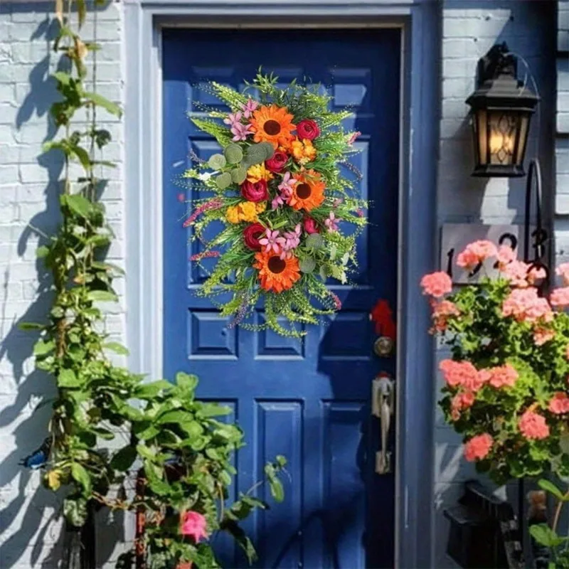 Artificial Fall Swag Harvest Teardrop Wreath Autumn Sunflower Wreath Door Hanging Ornaments Fall Teardrop For Thanksgiving Fall
Artificial Fall Swag Harvest Teardrop Wreath Autumn Sunflower Wreath Door Hanging Ornaments Fall Teardrop For Thanksgiving Fall