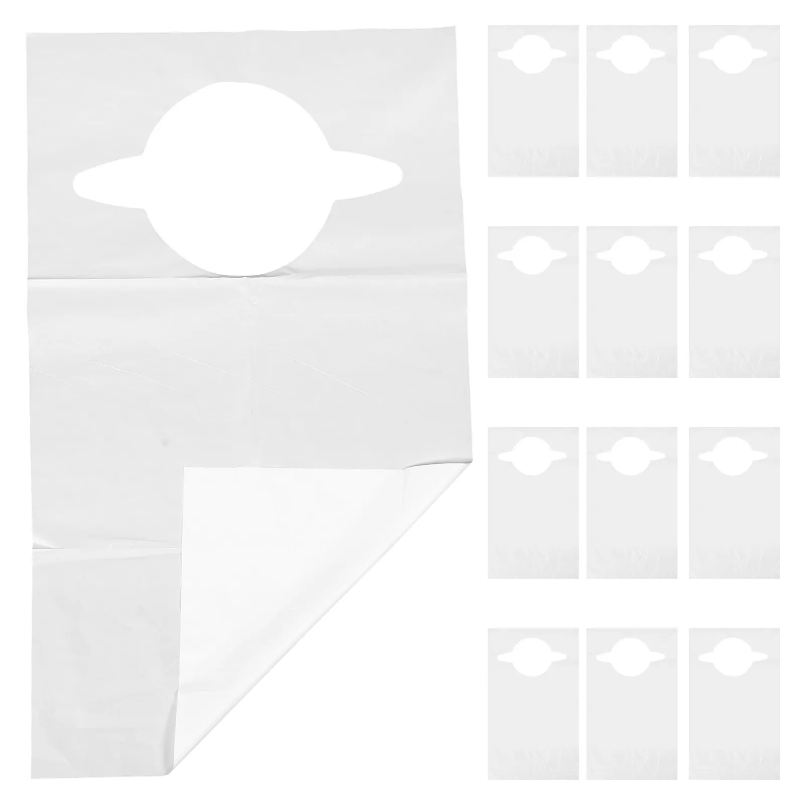 100Pcs Disposable Adult Bibs Waterproof Plastic Large White Single Use Dining Clothing Protectors Elderly Senior Bbq Eating Bibs
100Pcs Disposable Adult Bibs Waterproof Plastic Large White Single Use Dining Clothing Protectors Elderly Senior Bbq Eating Bibs