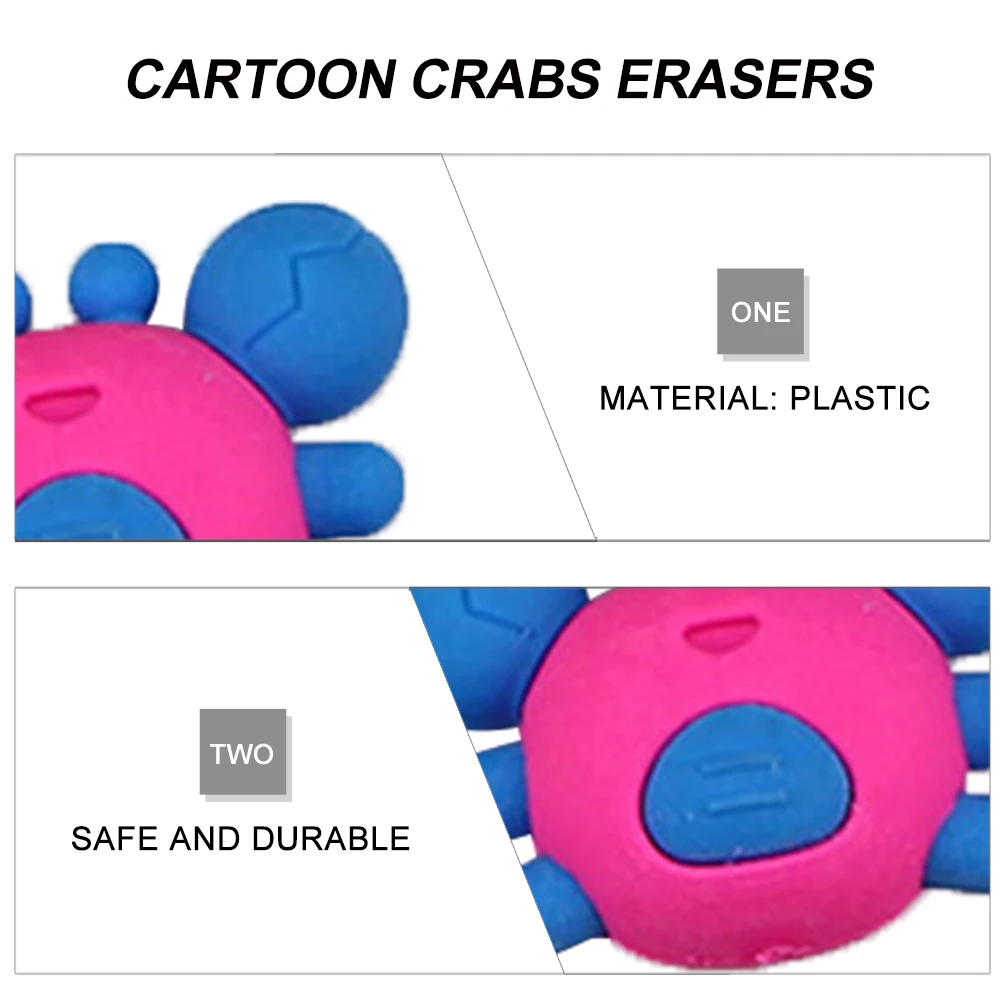 20 Pcs School Supplies Eraser Crab Classroom Shape Adorable Crab-shaped Erasers Creative Plastic Small Student Unique Crabs 
20 Pcs School Supplies Eraser Crab Classroom Shape Adorable Crab-shaped Erasers Creative Plastic Small Student Unique Crabs
