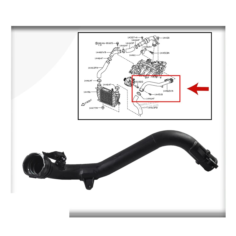 INTERCOOLER TURBO HOSE PIPE FOR NISSAN JUKE NV 200 CUBE 1.5 DCI 144601FE0C
INTERCOOLER TURBO HOSE PIPE FOR NISSAN JUKE NV 200 CUBE 1.5 DCI 144601FE0C