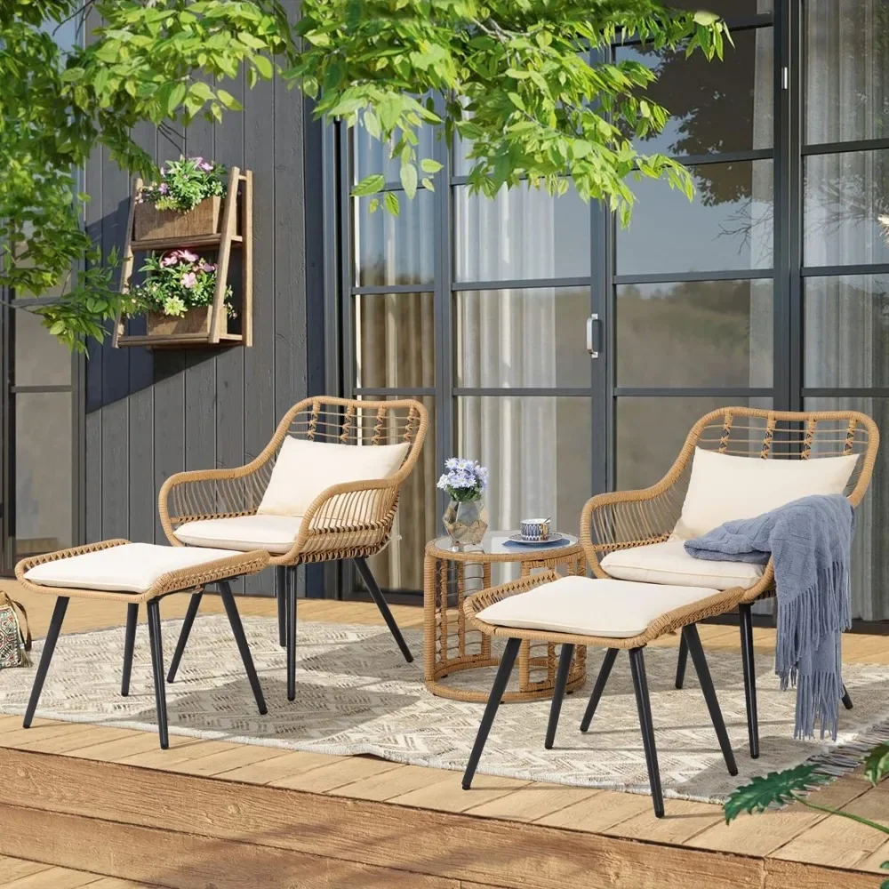 5 Piece Outdoor Wicker Furniture Set Lawn Camping Backyard Garden Sets Furniture Poolside Patio Rattan Set for Balcony Tools
5 Piece Outdoor Wicker Furniture Set Lawn Camping Backyard Garden Sets Furniture Poolside Patio Rattan Set for Balcony Tools