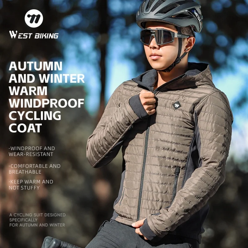 WEST BIKING Winter Keep Warm Cycling Coat Cycling Jacket Men's Windproof Reflective Outdoor Sport Warm Fleece Cycling Clothes
WEST BIKING Winter Keep Warm Cycling Coat Cycling Jacket Men's Windproof Reflective Outdoor Sport Warm Fleece Cycling Clothes