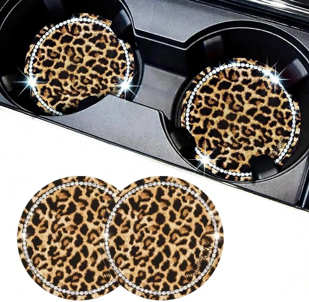 Car Cup Holder Coaster, 2PCS Silicone Car Cup Holder Insert Leopard Print, 2.75 Universal Non-Slip Cup Holders, Interior Car Acc
Car Cup Holder Coaster, 2PCS Silicone Car Cup Holder Insert Leopard Print, 2.75 Universal Non-Slip Cup Holders, Interior Car Acc