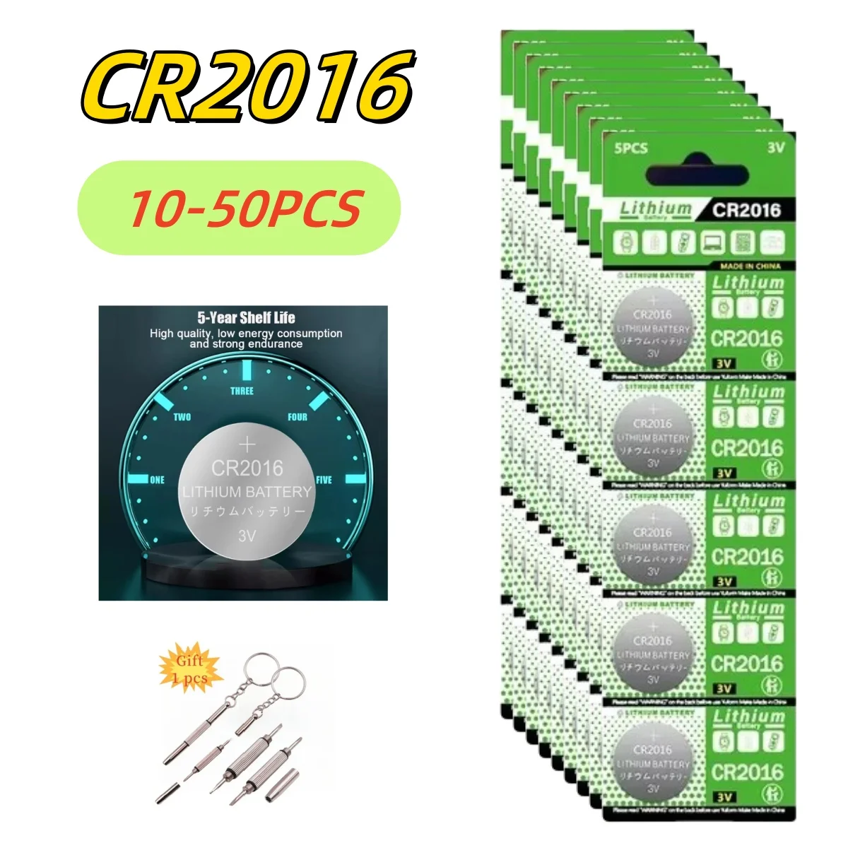10-50PCS CR2016 Button Coin Cell CR 2016 DL2016 ECR2016 BR2016 3V Lithium Battery For Computer
10-50PCS CR2016 Button Coin Cell CR 2016 DL2016 ECR2016 BR2016 3V Lithium Battery For Computer