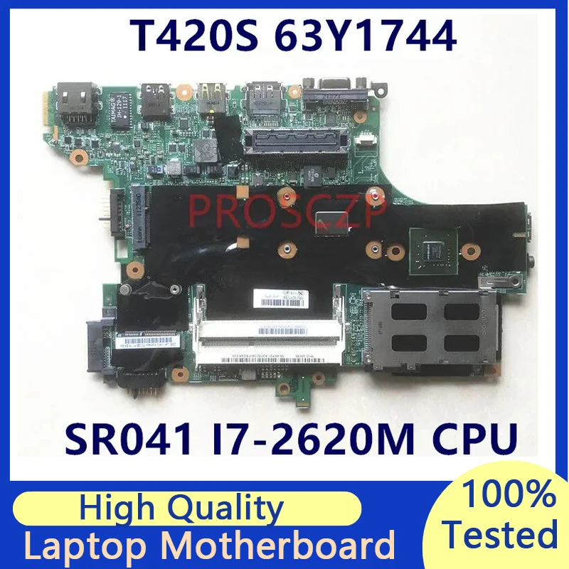 Mainboard For Lenovo T420S T420SI 63Y1744 With SR041 I7-2620M CPU Laptop Motherboard N12P-NS2-S-A1 GT540M 100% Fully Tested Good
Mainboard For Lenovo T420S T420SI 63Y1744 With SR041 I7-2620M CPU Laptop Motherboard N12P-NS2-S-A1 GT540M 100% Fully Tested Good