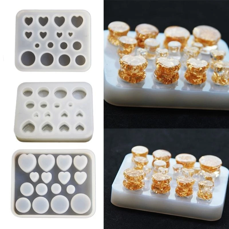 Stylish Ear Stretching Molds Round Heart Shaped Ear Expander Mold Craft Supplies Gift for Ear Stretching Enthusiasts
Stylish Ear Stretching Molds Round Heart Shaped Ear Expander Mold Craft Supplies Gift for Ear Stretching Enthusiasts