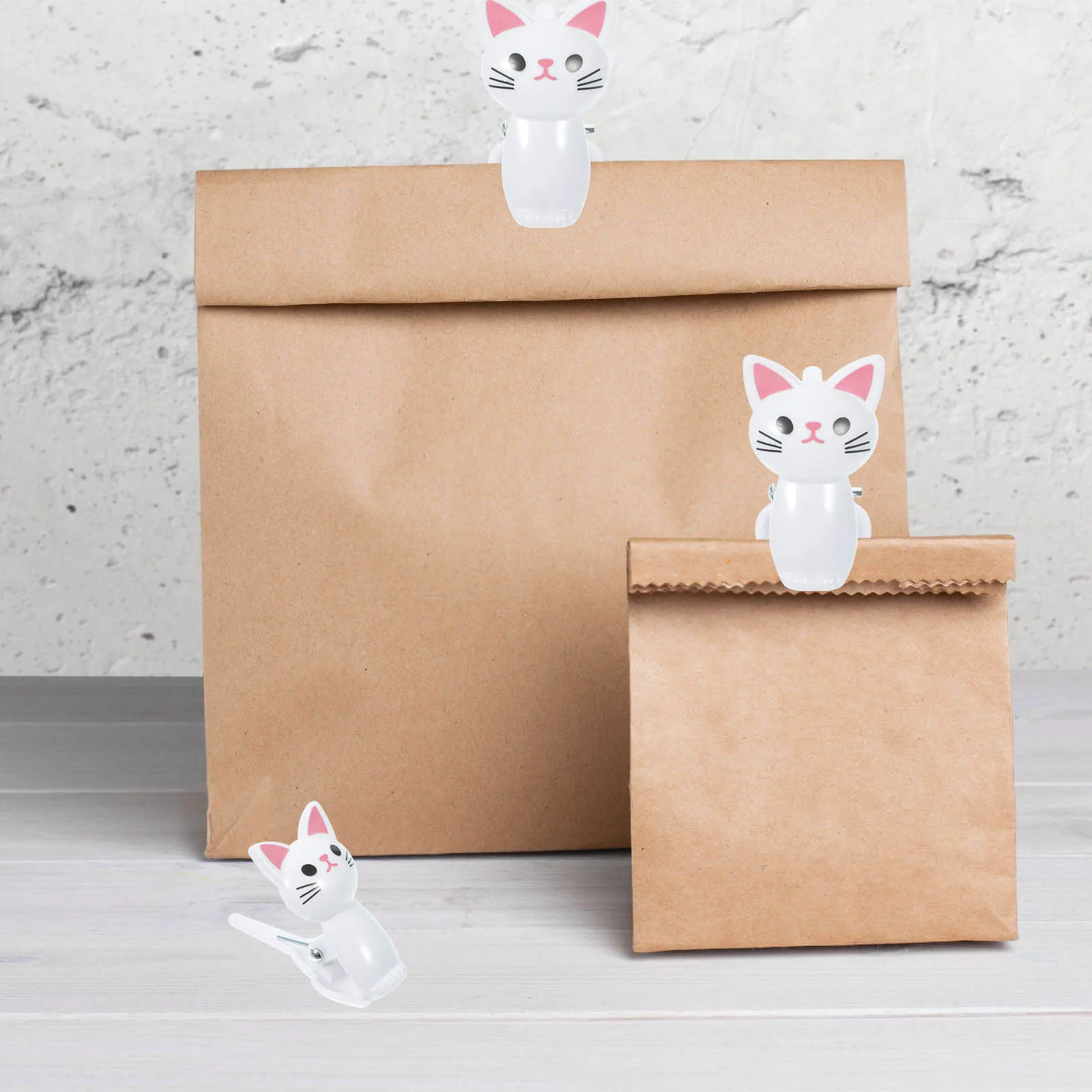 8pcs Grey 3 White 3 Cute Cat Shaped Clips Multipurpose Kitchen Office Bag Sealing Reusable Food Storage Snack Plastic
8pcs Grey 3 White 3 Cute Cat Shaped Clips Multipurpose Kitchen Office Bag Sealing Reusable Food Storage Snack Plastic
