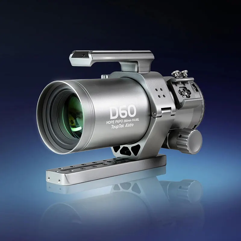 Профессиональный астрономический телескоп-рефрактор ToupTek HOPE D60 PAPO 280 мм F/4.66L для астрофотографии
Профессиональный астрономический телескоп-рефрактор ToupTek HOPE D60 PAPO 280 мм F/4.66L для астрофотографии
