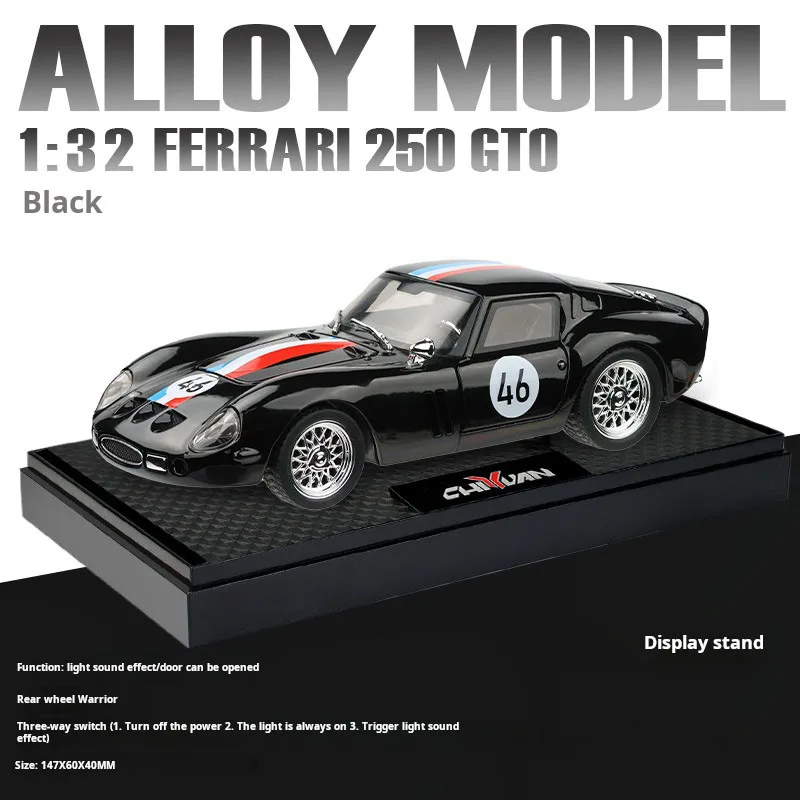 1:32 Classic Racing 250 Gt0 Supercar Alloy Toy Car Model Sound and Light Comeback Collection Display Children's Gift
1:32 Classic Racing 250 Gt0 Supercar Alloy Toy Car Model Sound and Light Comeback Collection Display Children's Gift