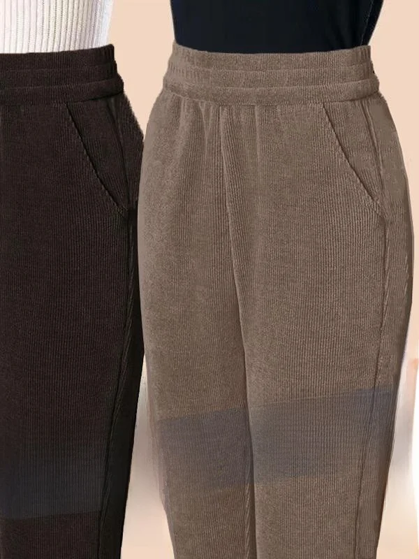 Женские вельветовые повседневные брюки с прямыми штанинами на подкладке и высокой талией, теплые утягивающие брюки для мам Харлан среднего возраста, большие размеры
Женские вельветовые повседневные брюки с прямыми штанинами на подкладке и высокой талией, теплые утягивающие брюки для мам Харлан среднего возраста, большие размеры