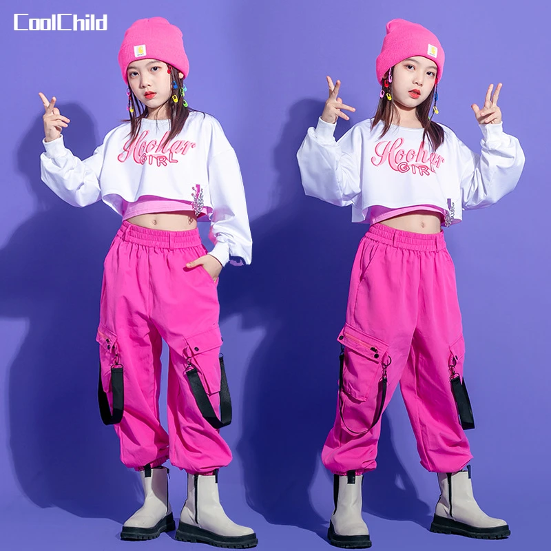 Hip Hop Girls Pink Cargo Pants Kids Crop Top Skirt Princess Street Dance Clothes Set Child Jazz Sweet Outfit Streetwear Costumes
Hip Hop Girls Pink Cargo Pants Kids Crop Top Skirt Princess Street Dance Clothes Set Child Jazz Sweet Outfit Streetwear Costumes