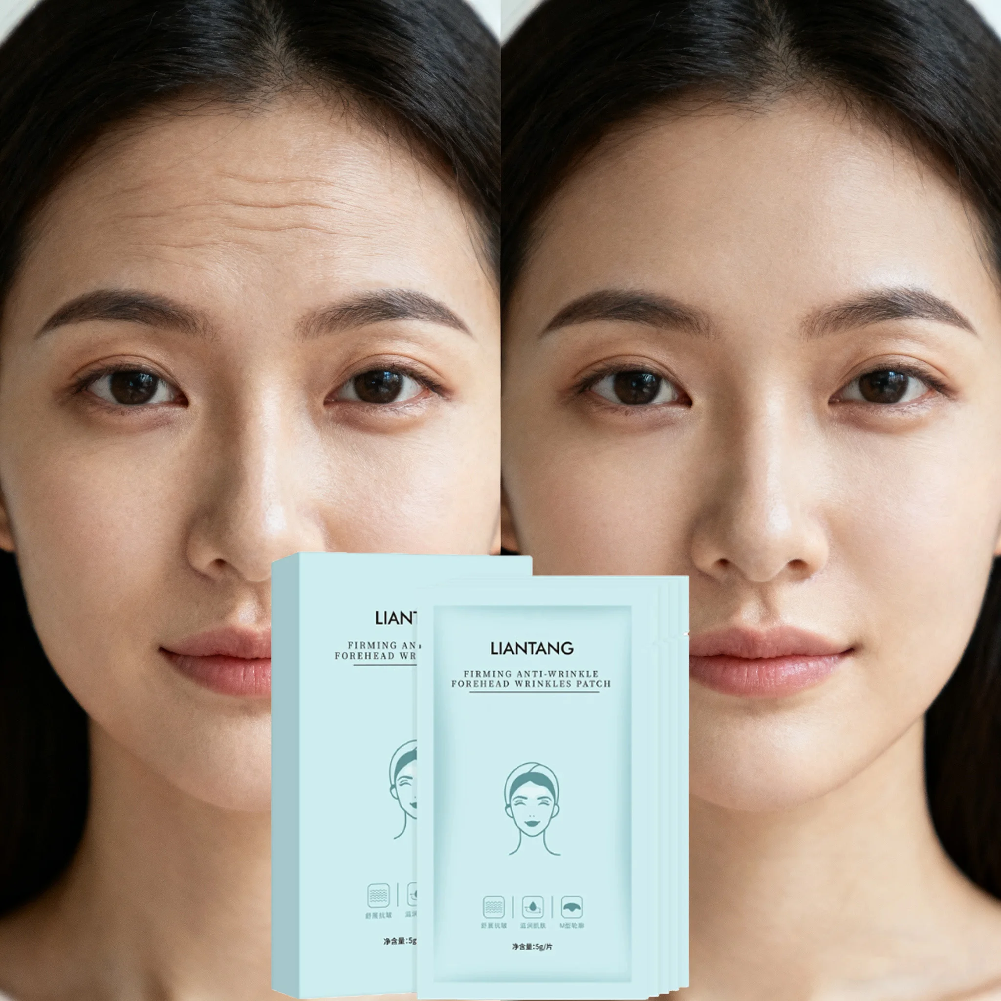 Forehead sticker with Sichuan characters to lighten fine lines, lift and tighten forehead sticker
Forehead sticker with Sichuan characters to lighten fine lines, lift and tighten forehead sticker