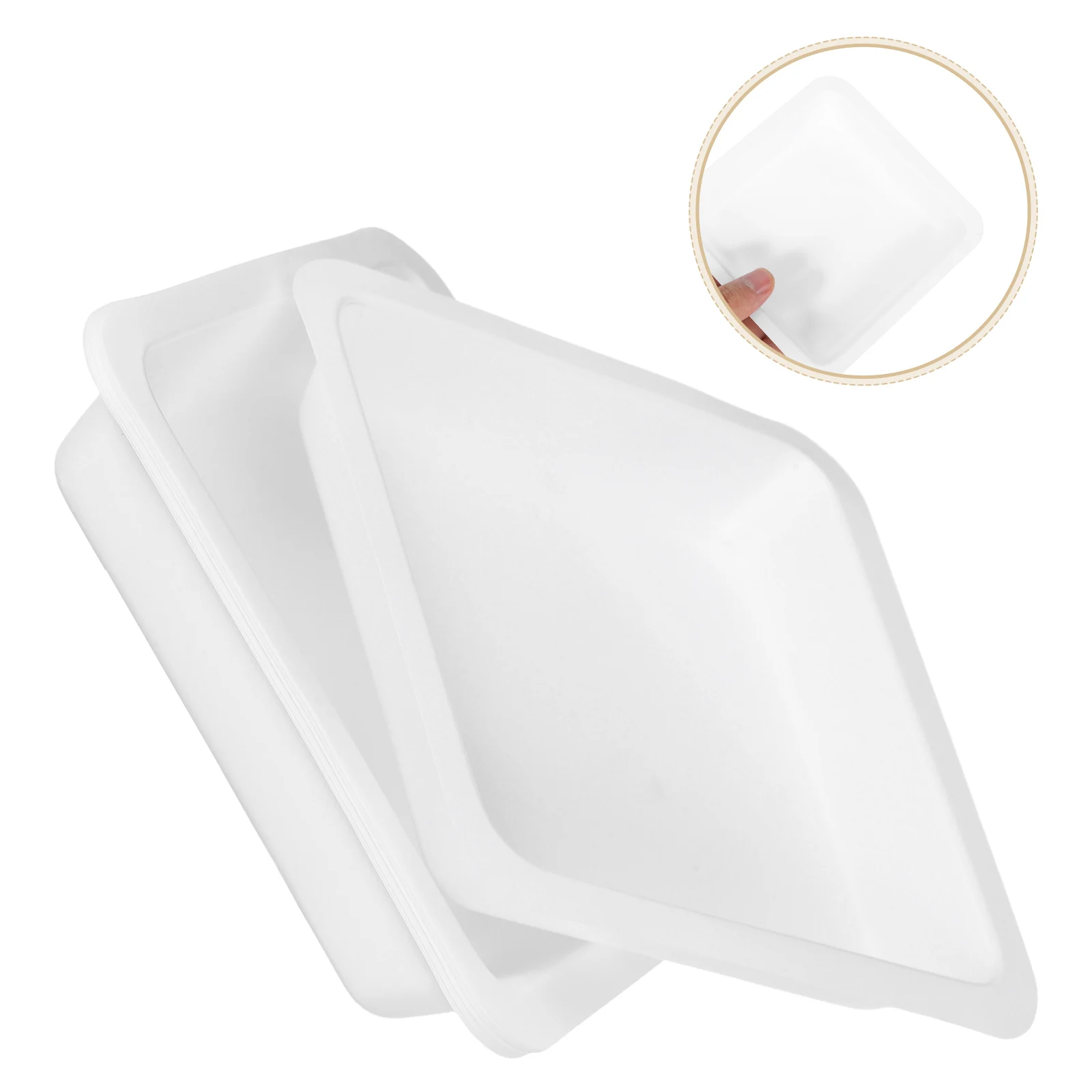 10 Pcs Plastic Weighing Pan Microwavable Plates Scale Trays Mixing Dishes Tableware Lab Pour Boats Measuring
10 Pcs Plastic Weighing Pan Microwavable Plates Scale Trays Mixing Dishes Tableware Lab Pour Boats Measuring