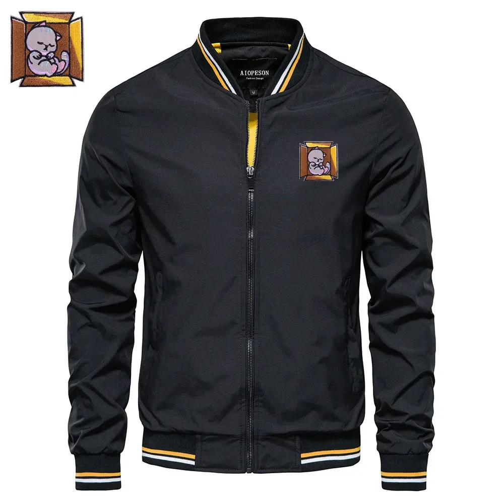 Motorcycle jacket Punk jacket Spring autumn new men's coat 3d naked eye cat embroidery design High-end brand men's jacket
Motorcycle jacket Punk jacket Spring autumn new men's coat 3d naked eye cat embroidery design High-end brand men's jacket