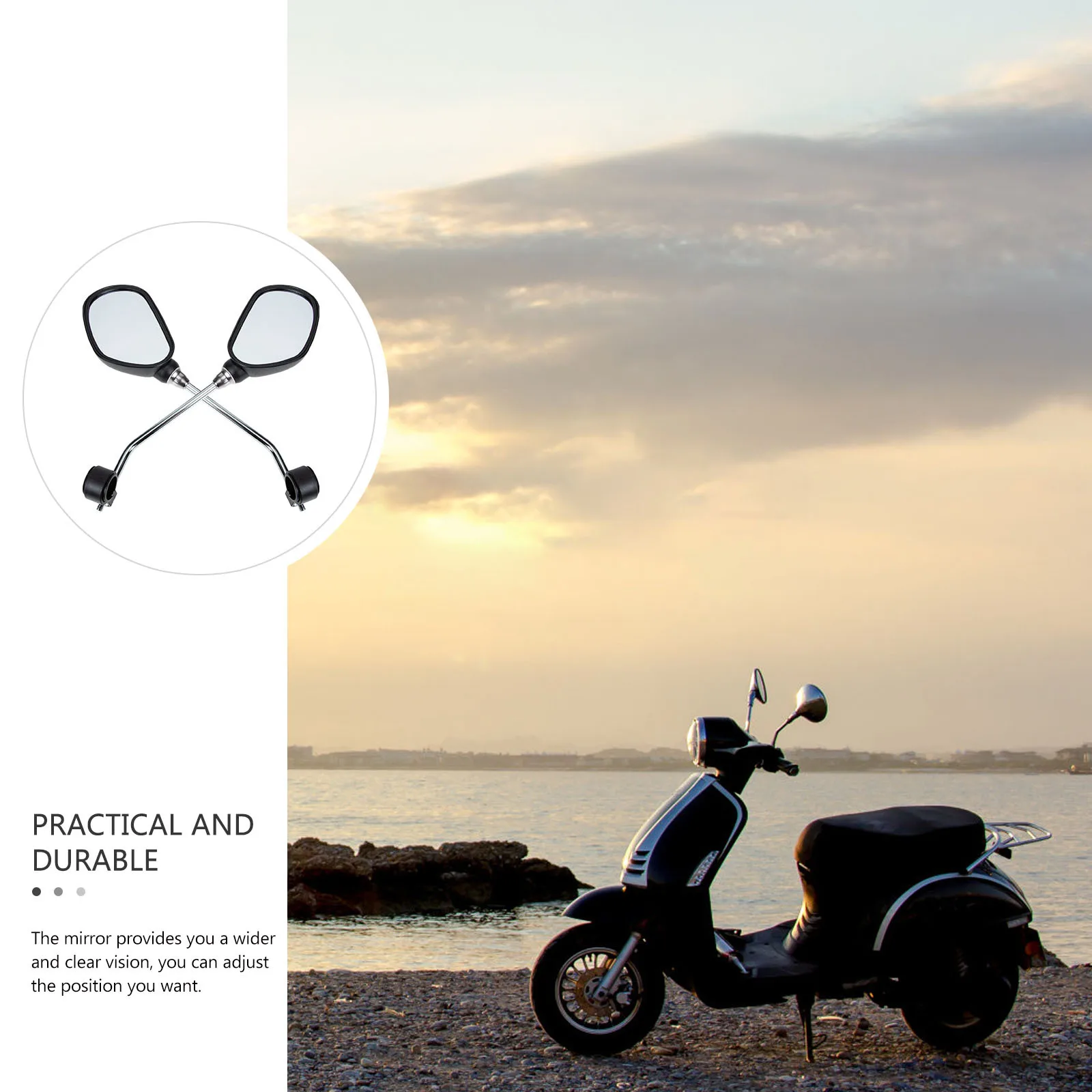 1Pair Rearview Mirror Bike Professional Glass ABS Wear Resistant Wide Angle Adjustable Cycling Mirror Outdoor Bike Supply Safe
1Pair Rearview Mirror Bike Professional Glass ABS Wear Resistant Wide Angle Adjustable Cycling Mirror Outdoor Bike Supply Safe