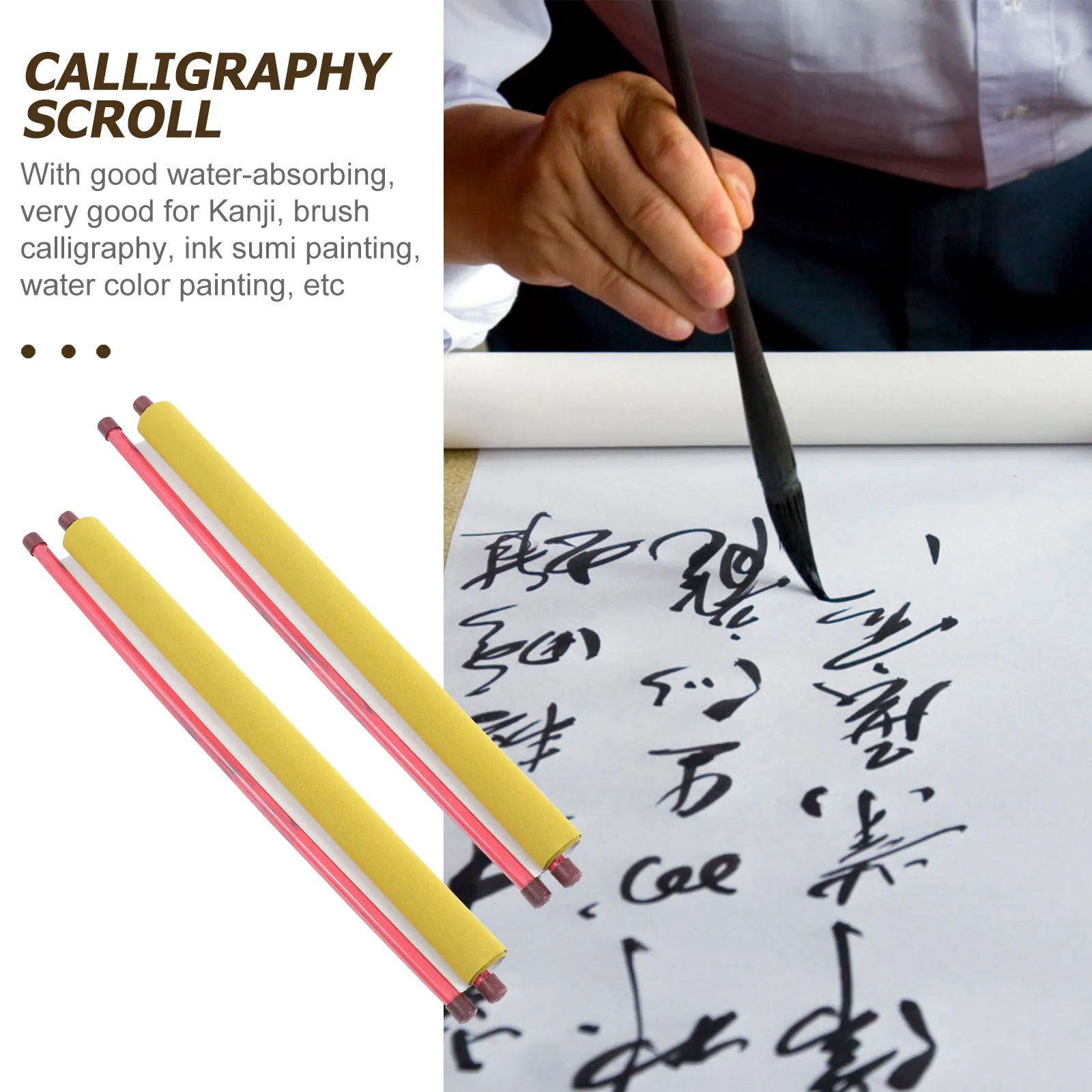 2pcs Practice Scroll Water Writing Cloth Calligraphy Reel Painting Mat Brush Tool for Kids Kanji Sumi Art Beginners Gift Strong
2pcs Practice Scroll Water Writing Cloth Calligraphy Reel Painting Mat Brush Tool for Kids Kanji Sumi Art Beginners Gift Strong
