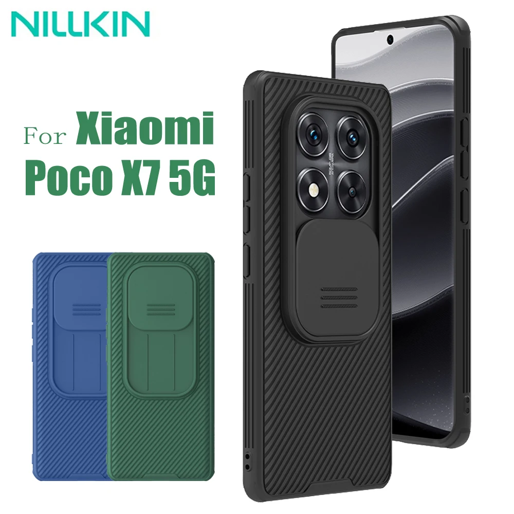 Для Xiaomi Poco X7 5G чехол NILLKIN CamShield Pro противоударный слайд-камера объектив защита конфиденциальности задняя крышка для Poco X7 5G 
Для Xiaomi Poco X7 5G чехол NILLKIN CamShield Pro противоударный слайд-камера объектив защита конфиденциальности задняя крышка для Poco X7 5G