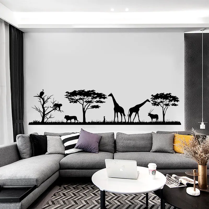 African Safari Wall Decal Jungle Vinyl Stickers Decals Home Decor Animal Wall Vinyl Decal Nursery Decor Room Decoration 3117
African Safari Wall Decal Jungle Vinyl Stickers Decals Home Decor Animal Wall Vinyl Decal Nursery Decor Room Decoration 3117