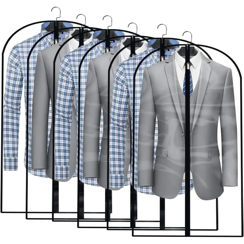 Set of 6 Clear Travel Suit Bags for Hanging Clothes, Ideal for Storage and Protection
Set of 6 Clear Travel Suit Bags for Hanging Clothes, Ideal for Storage and Protection