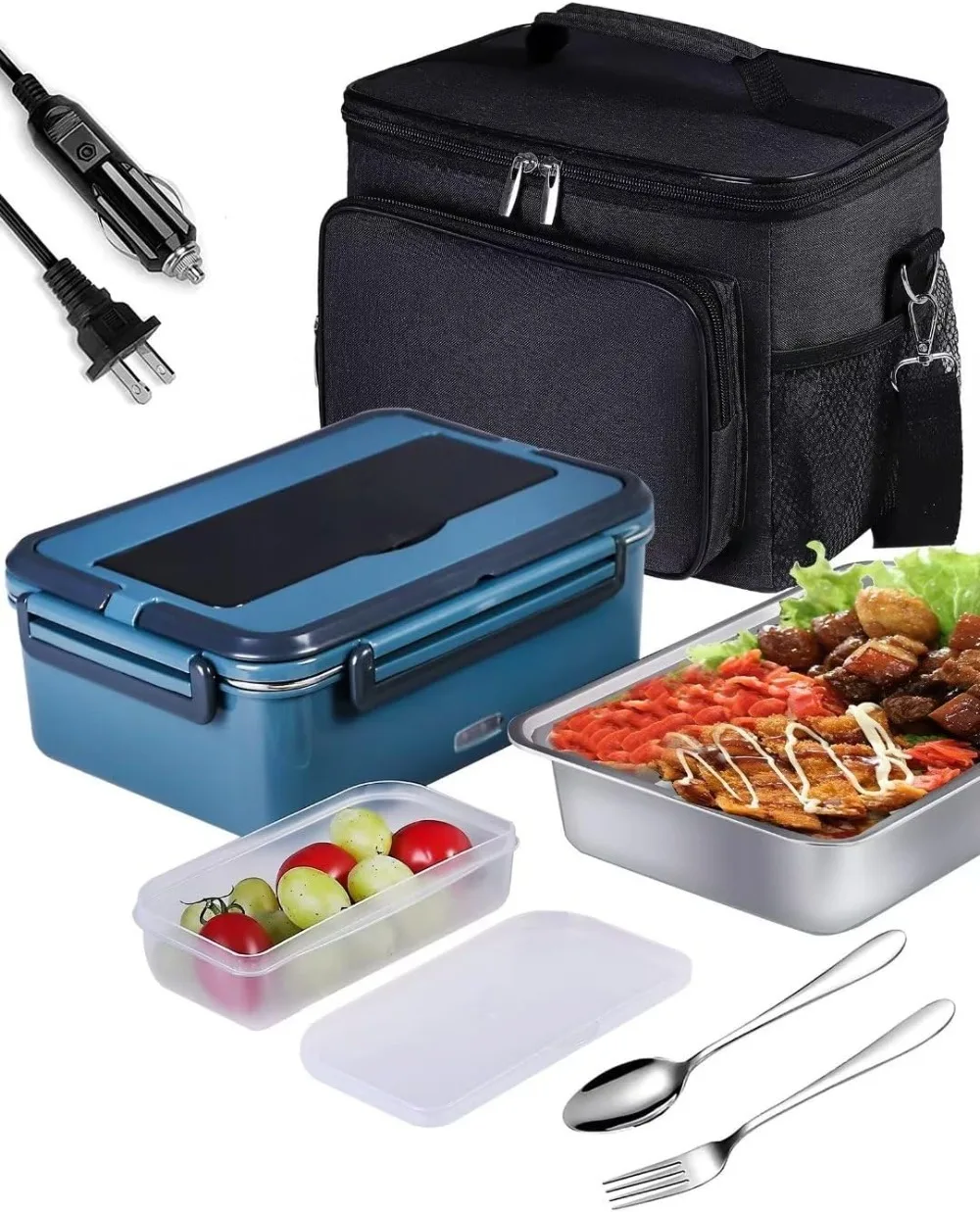 Electric Lunch Box Food Heater Adult 3 in 1 Heated Lunch Box Portable with Large Insulated Lunch Bag
Electric Lunch Box Food Heater Adult 3 in 1 Heated Lunch Box Portable with Large Insulated Lunch Bag
