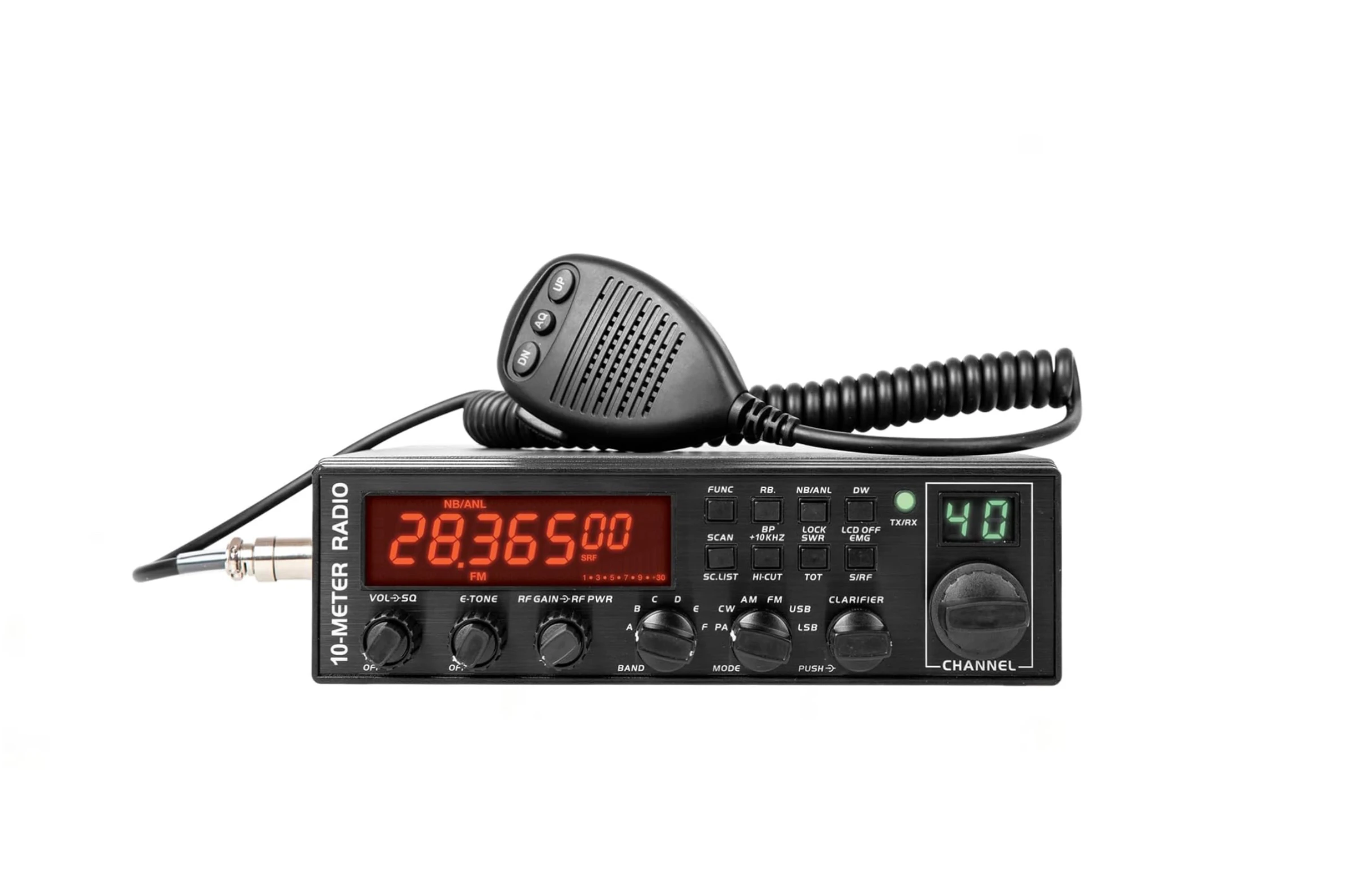 5558 SSB CB Radio 10-Meter Multi-Mode Mobile Transceiver, 50W AM/FM/CW 45W SSB, 360 Channels Programmable, Instant Channel 9, NB
5558 SSB CB Radio 10-Meter Multi-Mode Mobile Transceiver, 50W AM/FM/CW 45W SSB, 360 Channels Programmable, Instant Channel 9, NB