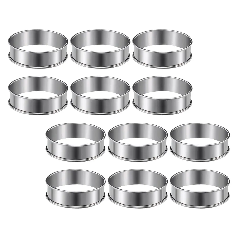 12 Pcs Stainless Steel Pizza Saucing Ring Kitchen Bakeware Deep Extra Veggies Cheese High Temperature Resistance Practical Tool
12 Pcs Stainless Steel Pizza Saucing Ring Kitchen Bakeware Deep Extra Veggies Cheese High Temperature Resistance Practical Tool