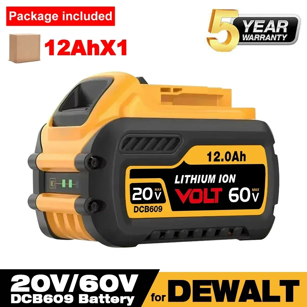 Long-lasting 18V 20V 60V Lithium-ion Battery for DEWALT with High Capacity 18AH DCB205 DCB204 DCB609 Rechargeable Battery
Long-lasting 18V 20V 60V Lithium-ion Battery for DEWALT with High Capacity 18AH DCB205 DCB204 DCB609 Rechargeable Battery