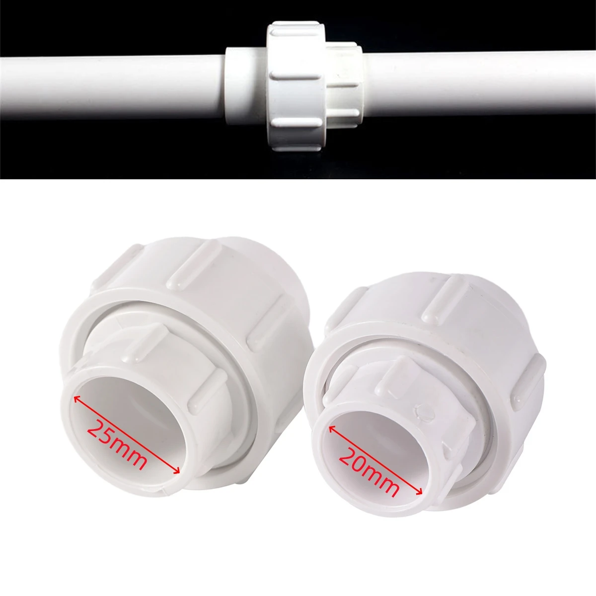 PVC White Straight Connector Inner Diameter 20mm/25mm Quick Joint Garden Irrigation Aquarium Tank Water Pipe Accessories 1/10Pcs
PVC White Straight Connector Inner Diameter 20mm/25mm Quick Joint Garden Irrigation Aquarium Tank Water Pipe Accessories 1/10Pcs