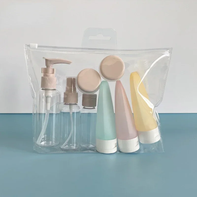 Refillable Travel Bottle Set Spray Lotion Shampoo Shower Gel Tube Bottling Cosmetic Empty Liquid Container Portable Tool Viajes
Refillable Travel Bottle Set Spray Lotion Shampoo Shower Gel Tube Bottling Cosmetic Empty Liquid Container Portable Tool Viajes