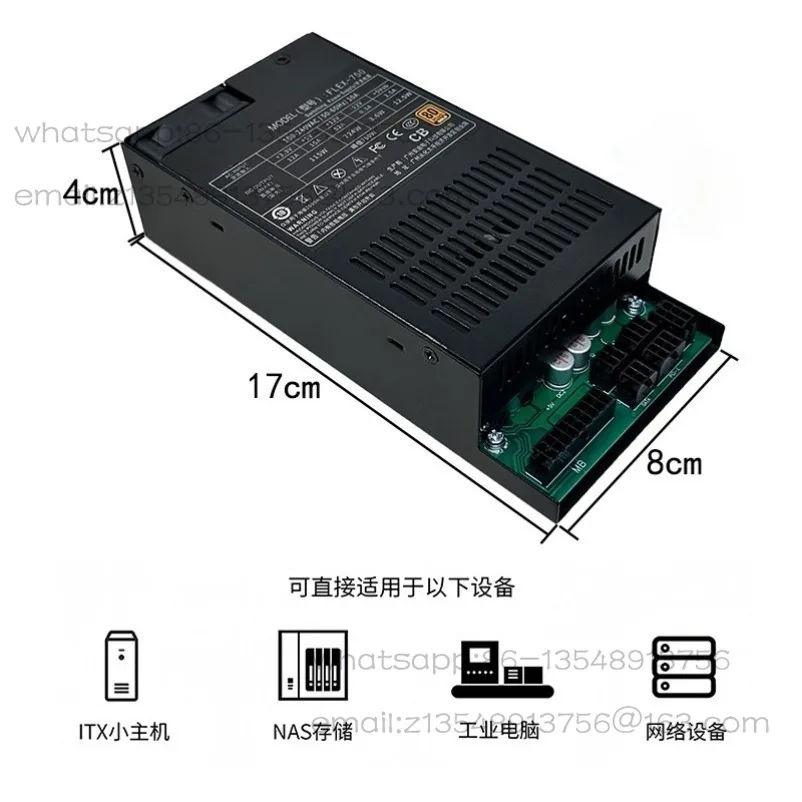 750 Full Module Small 1u Power Supply Rated 650W Active ITX Desktop Small Power Supply
750 Full Module Small 1u Power Supply Rated 650W Active ITX Desktop Small Power Supply