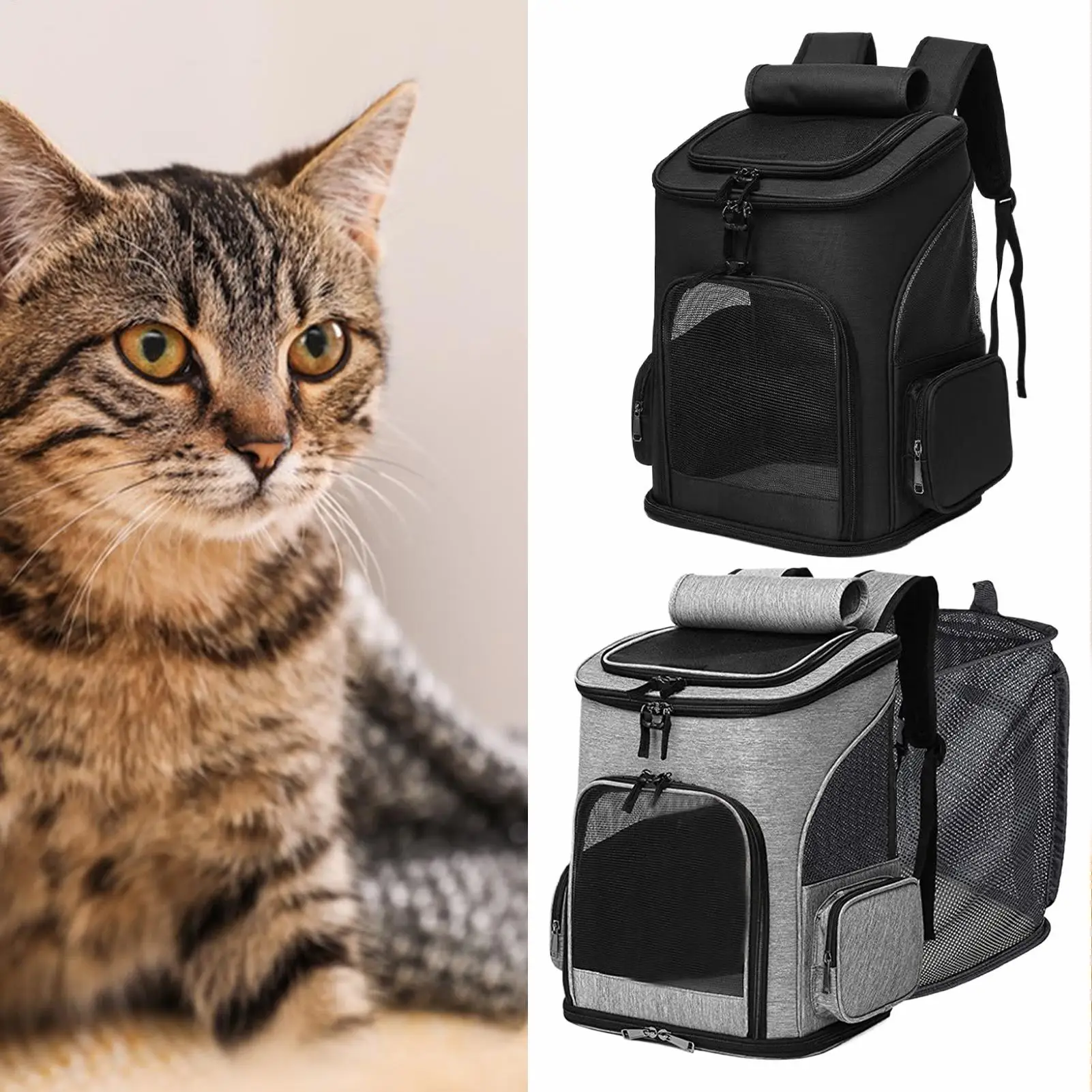 Soft Cat Carrier Expandable Foldable Soft-Sided Pet Carrier Breathable Pet Backpacks For Car Flight Vet Visit Grooming Camping
Soft Cat Carrier Expandable Foldable Soft-Sided Pet Carrier Breathable Pet Backpacks For Car Flight Vet Visit Grooming Camping