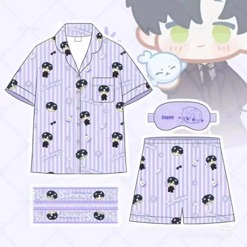 Love and Deepspace Xavier Rafayel Zayne Anime Peripheral Creative Cartoon Cute Print Summer Short Sleeve Shorts Home Clothes Set
Love and Deepspace Xavier Rafayel Zayne Anime Peripheral Creative Cartoon Cute Print Summer Short Sleeve Shorts Home Clothes Set