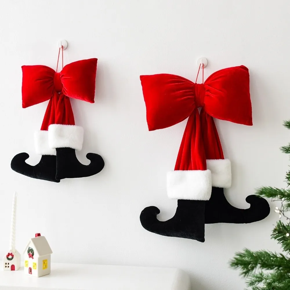Red Christmas Bowknot Pendant with Feet DIY Decorations Bow Hanging Ornaments Reusable Large Velvet Bow Knot New Year Party
Red Christmas Bowknot Pendant with Feet DIY Decorations Bow Hanging Ornaments Reusable Large Velvet Bow Knot New Year Party