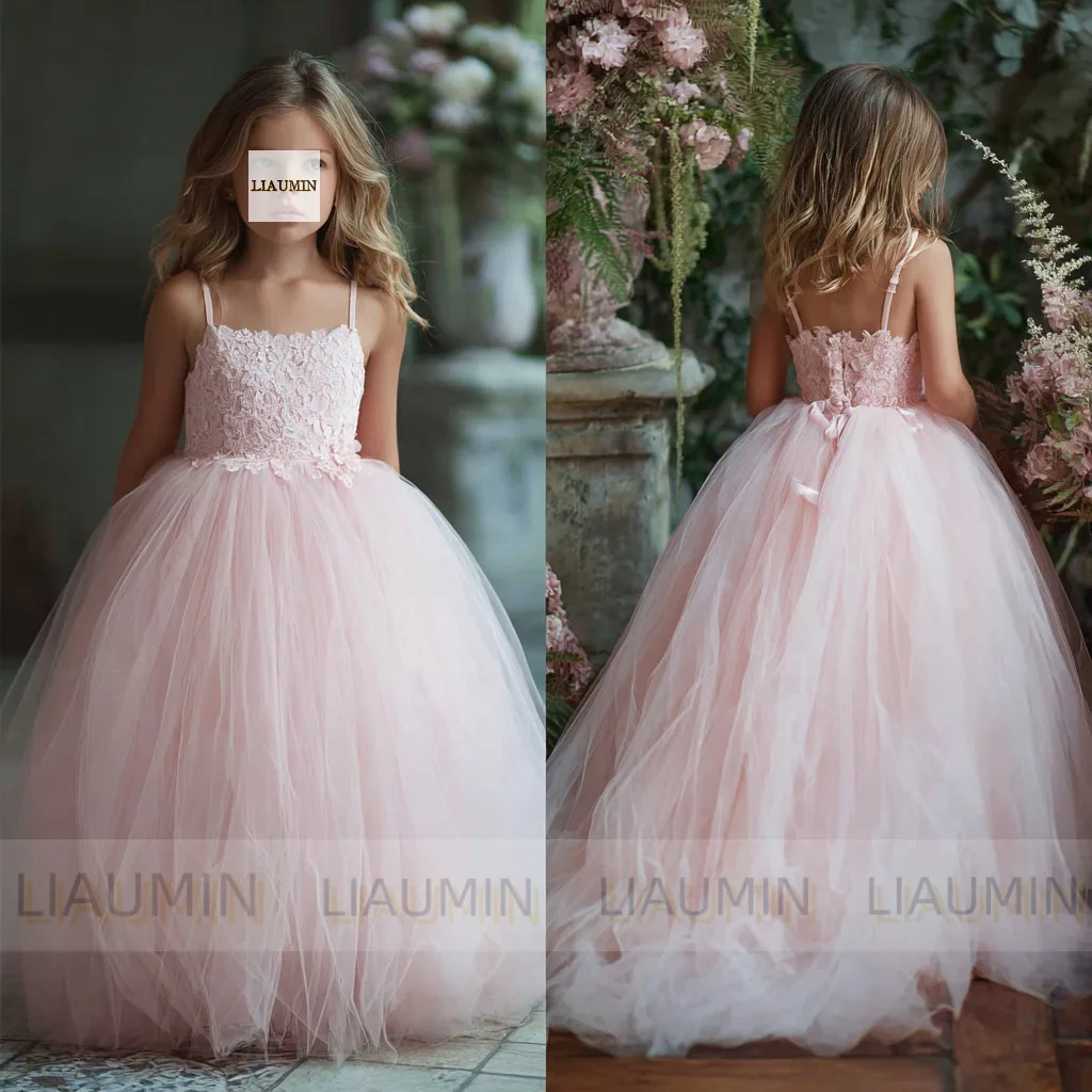Pink Flower Girl Dresses Tulle Lace Applique For Wedding Princess First Communion Gown Pageant Kids Skirt Customized W1.1.123
Pink Flower Girl Dresses Tulle Lace Applique For Wedding Princess First Communion Gown Pageant Kids Skirt Customized W1.1.123