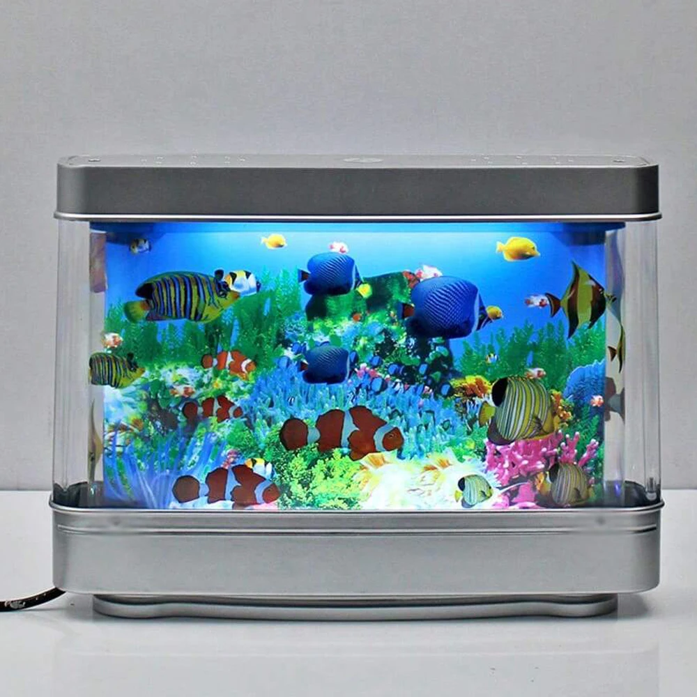 Artificial Tropical Fish Tank Lamps Aquarium Decor Virtual Ocean in Motion Night Light For Children Halloween Christmas Gift Toy
Artificial Tropical Fish Tank Lamps Aquarium Decor Virtual Ocean in Motion Night Light For Children Halloween Christmas Gift Toy