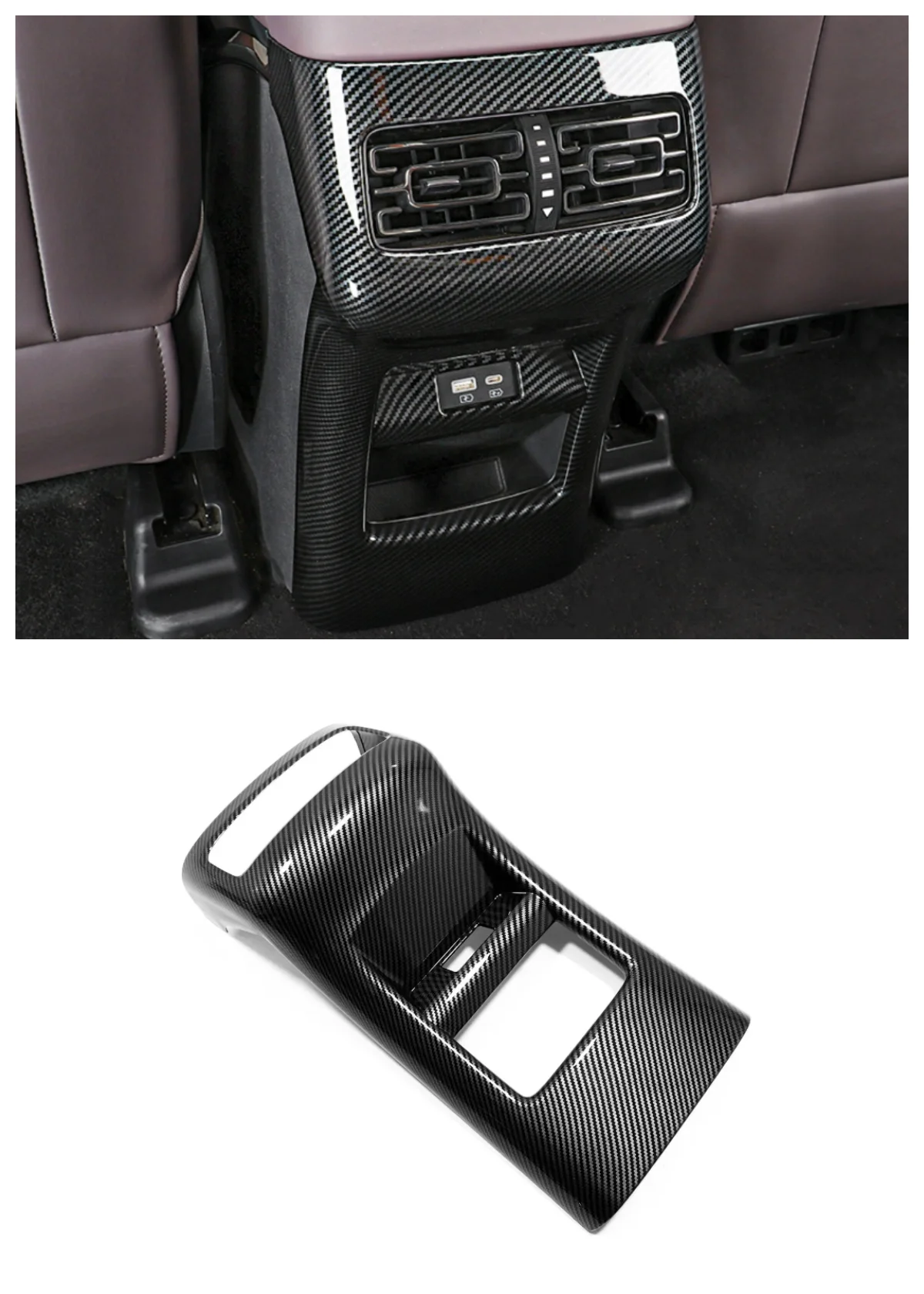 Suitable for BYD Frigate 07 2023 ABS rear air outlet anti kick panel decoration Auto Parts carbon fibre Peach wood
Suitable for BYD Frigate 07 2023 ABS rear air outlet anti kick panel decoration Auto Parts carbon fibre Peach wood