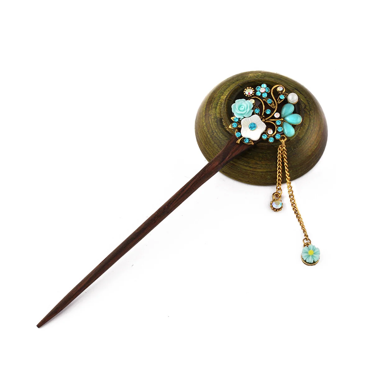 Stylish Wooden Hair Stick Vintage Bronze Hair Pin Traditional Flower Hairpin for Women Hair Styling (Random Color)
Stylish Wooden Hair Stick Vintage Bronze Hair Pin Traditional Flower Hairpin for Women Hair Styling (Random Color)
