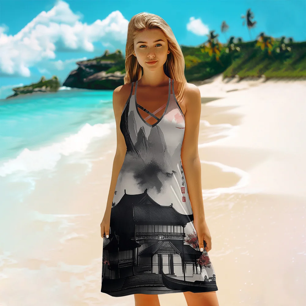 Summer Dress Luxury Sexy V-Neck Maxi Dress Stylish Party Sleeveless Retro Dresses Elegant Robe Vestido Beach Dresses Women
Summer Dress Luxury Sexy V-Neck Maxi Dress Stylish Party Sleeveless Retro Dresses Elegant Robe Vestido Beach Dresses Women