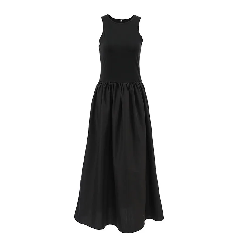 2024 Round Neck Sleeveless Patchwork Dress For Autumn And Winter New Long Skirt For Women Fashionable Temperament For Commuting
2024 Round Neck Sleeveless Patchwork Dress For Autumn And Winter New Long Skirt For Women Fashionable Temperament For Commuting