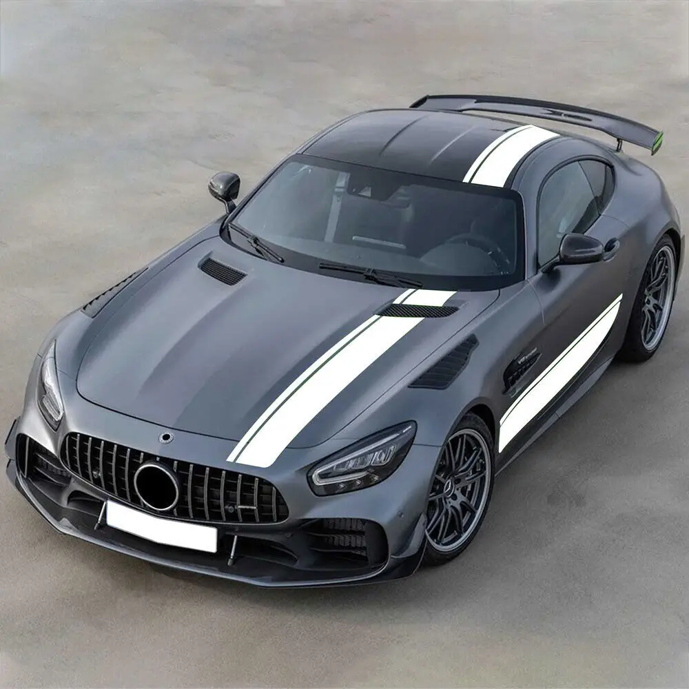 Racing Stripe Kit Car Door Side Skirt Hood Bonnet Roof Trunk Decal Sticker For Mercedes Benz AMG GT C190 R190 2015-2021
Racing Stripe Kit Car Door Side Skirt Hood Bonnet Roof Trunk Decal Sticker For Mercedes Benz AMG GT C190 R190 2015-2021